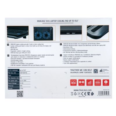 Охлаждающая подставка 5555 для ноутбуков до 15,6, серебристый-14