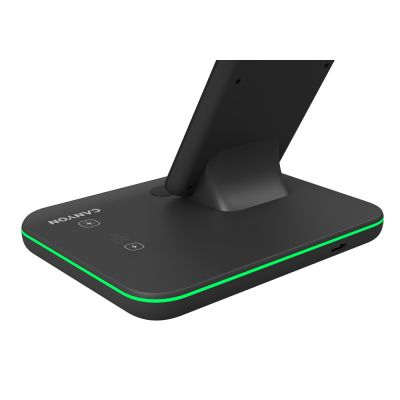 Беспроводное зарядное устройство для гаджетов 3-в-1 с технологией QI Canyon WS-303 (CNS-WCS303B), 15W, черный-2