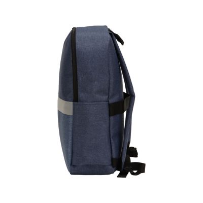 Рюкзак Merit со светоотражающей полосой и отделением для ноутбука 15.6'', синий/светло-синий-9