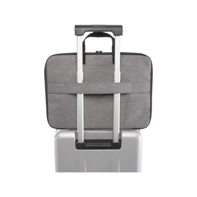 Эко- чехол для ноутбука Libra 2 в 1 из переработанного пластика, серый яркий-4