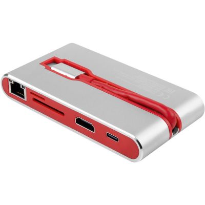Хаб USB Rombica Type-C Hermes Red-2