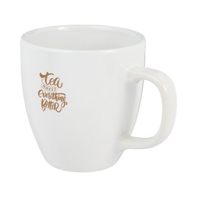 Керамическая кружка Moni объемом 430 мл, белый-2