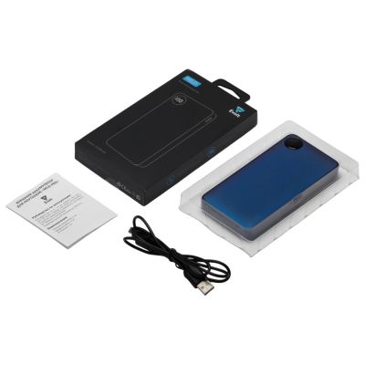 Внешний аккумулятор с дисплеем Mild, 10 000 mAh, синий-7