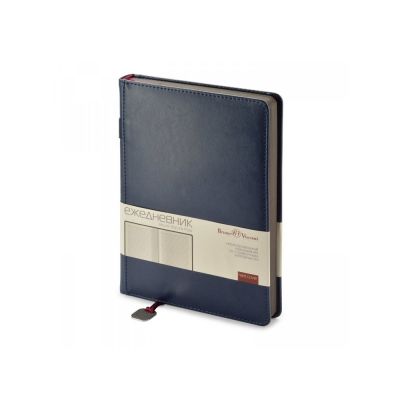 Ежедневник А5 недатированный Polo, синий-0