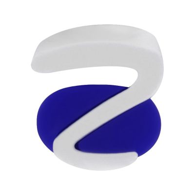 Ручка пластиковая soft-touch шариковая Zorro, синий/белый-5