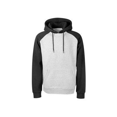 Толстовка с капюшоном Dublin мужская, черный/серый меланж-6