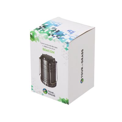 Туристический фонарь с эффектом пламени Beacon, серый-9