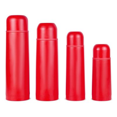 Термос Relaxika 101 (1 литр), красный (без лого)-8