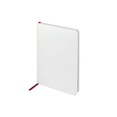 Ежедневник недатированный А5 Sidney Nebraska, белый (серебряный обрез)-0