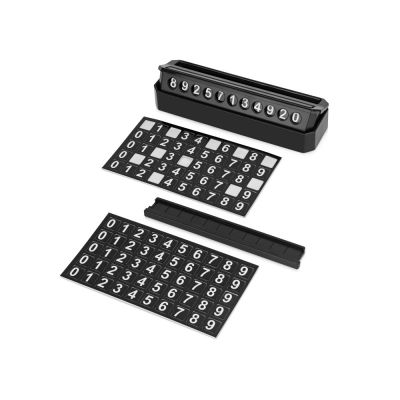 Табличка Tempark с номером телефона для временной парковки, черный-2