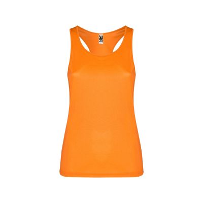Топ спортивный Shura женский, неоновый оранжевый-0