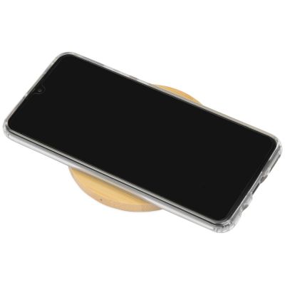 Беспроводное зарядное устройство из бамбука Cap, натуральный-1