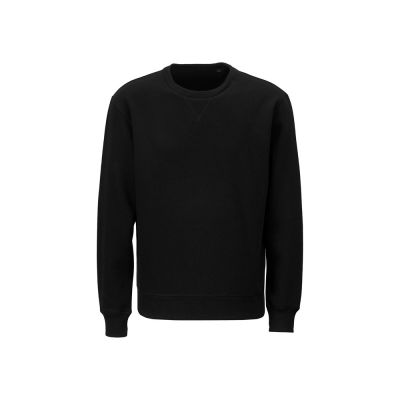 Свитшот оверсайз Lisbon унисекс, черный-1