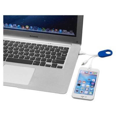 Кабель для зарядки 3-в-1, ярко-синий-2