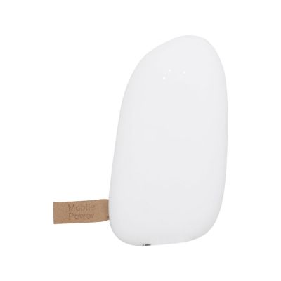Внешний аккумулятор в форме камня Stone, 5200 mAh, белый-3