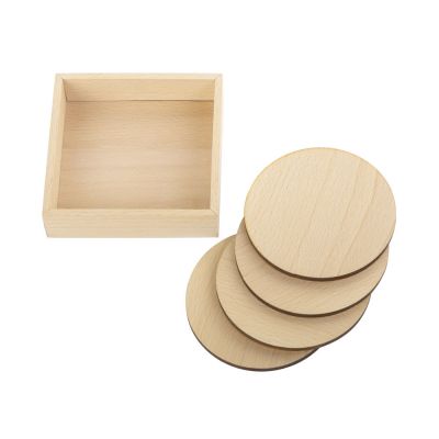 Набор круглых костеров на подставке Drink-1