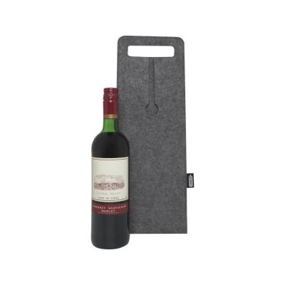 Felta Мешок для вина из переработанного фетра, сертифицированного согласно GRS, емкостью 75 мл - средне-серый-3