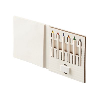 Набор цветных карандашей и листочков для рисования из молочной бумаги Artify, молочный-2