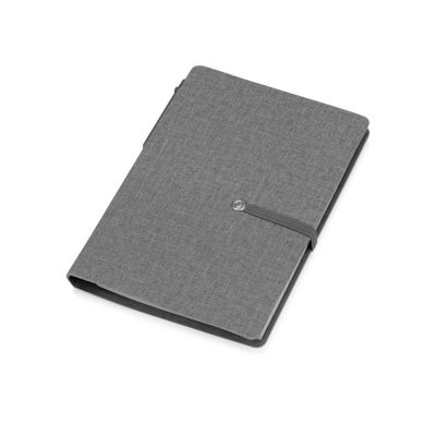 Блокнот А6 Write and stick с ручкой и набором стикеров, серый-0