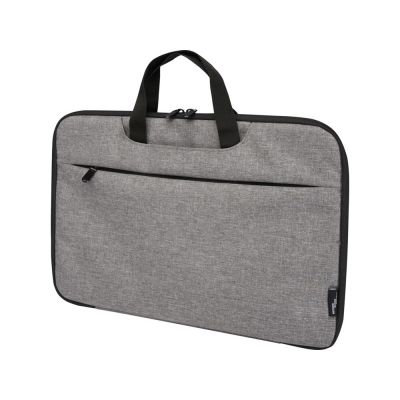 Эко- чехол для ноутбука Libra 2 в 1 из переработанного пластика, серый яркий-0