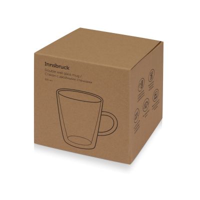 Кружка с двойными стенками Innsbruck конусообразный, с ручкой 320 мл-4