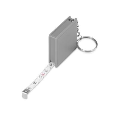 Брелок-рулетка Дюйм, 1 м., серый-1