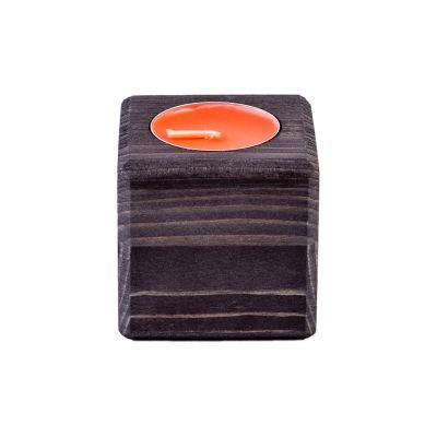 Свеча в декоративном подсвечнике, эбен, клубника-0