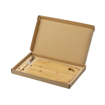 Набор для сыра с ножом и доской из бамбука-5