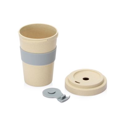 Стакан из пшеничного волокна Flava, серый-2