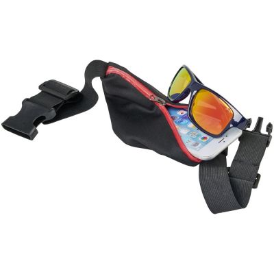 Эластичная спортивная поясная сумка Nicolas, красный-3