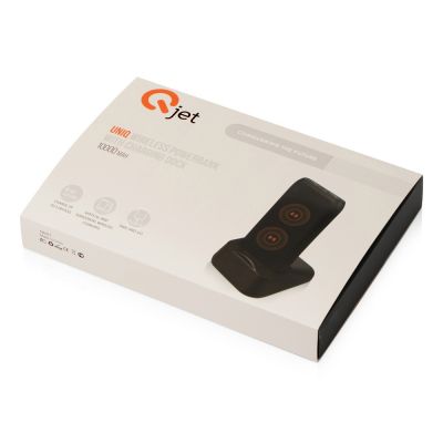 Портативное беспроводное зарядное устройство с док-станцией Uniq, 10000 mah, черный-22