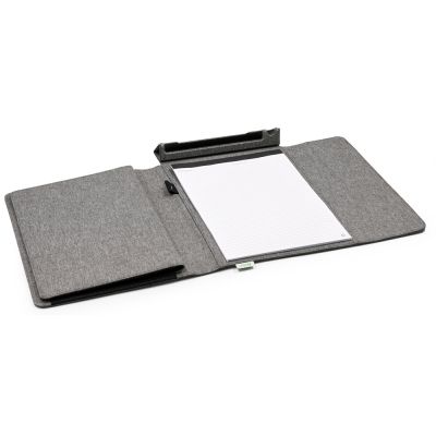 Портфолио А4 из RPET с отделением для ноутбука NotyFolio Eco, 20 л FSC бумаги, серый-5