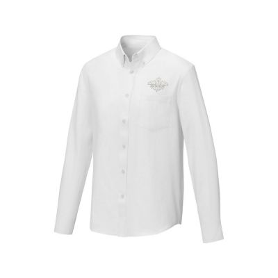 Pollux Мужская рубашка с длинными рукавами, белый-5