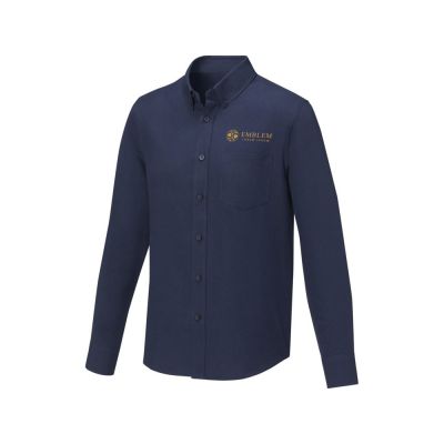 Pollux Мужская рубашка с длинными рукавами, темно-синий-5