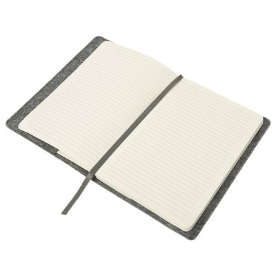 Двустороннее портфолио из рпет-фетра и искусственной кожи Felt, серый-8