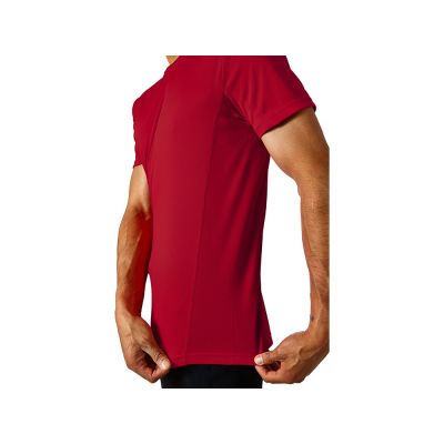 Мужская спортивная футболка Turin из комбинируемых материалов, красный-2