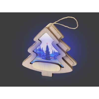 Подвеска с подсветкой, елочка, индивидуальный дизайн-8