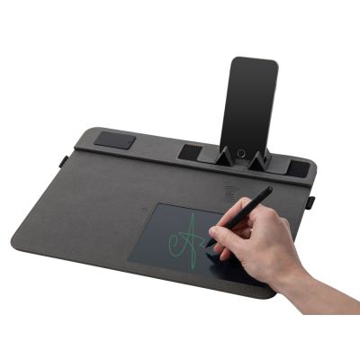 Многофункциональный коврик для мыши Multi Pad с беспроводной зарядкой и LCD экраном, 10 Вт, черный-5