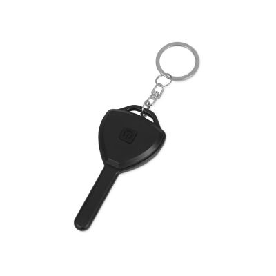 Брелок-фонарик COB Switch, черный-0