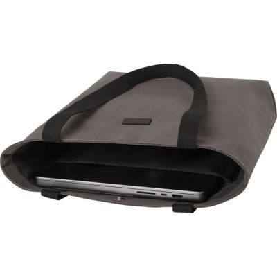 Универсальная эко-сумка Joey из холста, объемом 14 л, серый-4