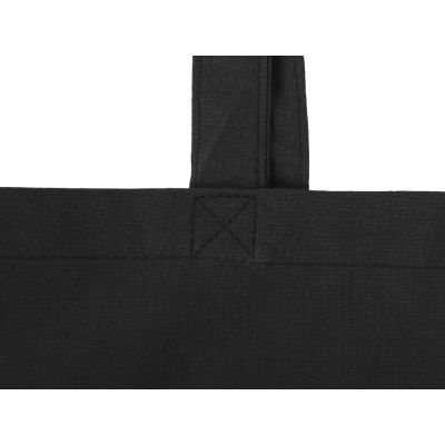 Складывающаяся сумка Skit из хлопка на молнии, черный-6