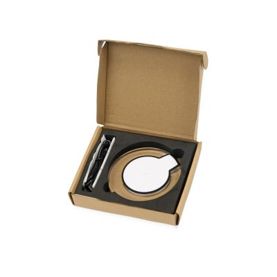 Беспроводная зарядка Pod со светодиодной подсветкой, белый-7