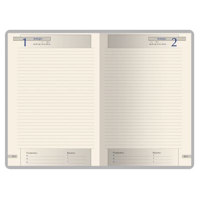 Ежедневник полудатированный А5 Windsor, коричневый-2