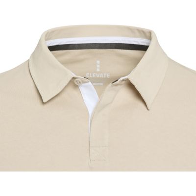 Clyde толстовка-поло унисекс для регби - Oatmeal-3