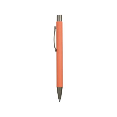 Ручка металлическая soft touch шариковая Tender, коралловый-2
