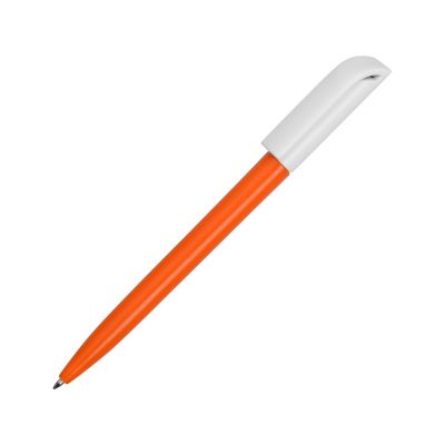 Ручка пластиковая шариковая Миллениум Color BRL, оранжевый/белый-0