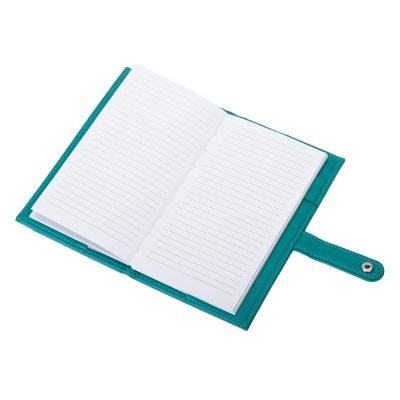 Блокнот-кошелек с сменным блоком А6 Wall Street, 64 листа, бирюзовый-2