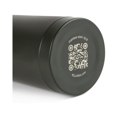 Термос Relaxika 101 (1 литр), хаки (без лого)-9