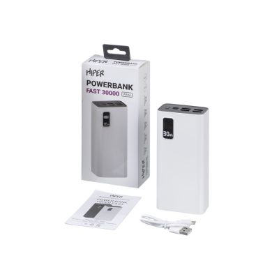Портативный внешний аккумулятор FAST 30000 White-7