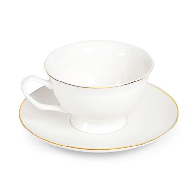 Чайная пара с золотой каймой, 200мл-1